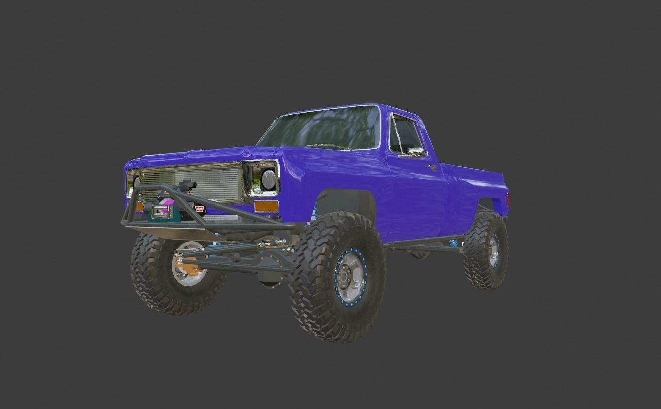 3D model Chevy Squarebody Rock Crawler VR / AR / lowpoly CGTrader