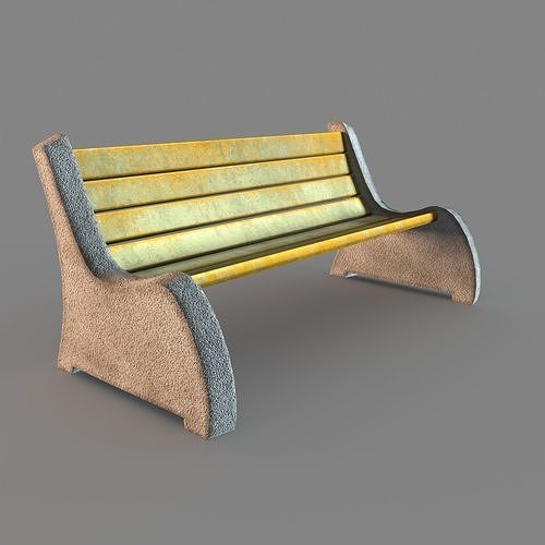 Park Bench Game Asset free VR / AR / lowpoly 3D model CGTrader