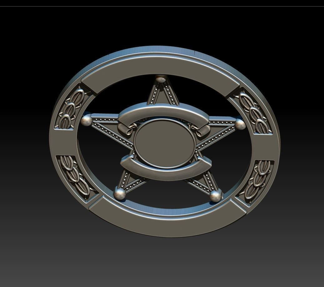 Star Badge 3D model 3D printable | CGTrader