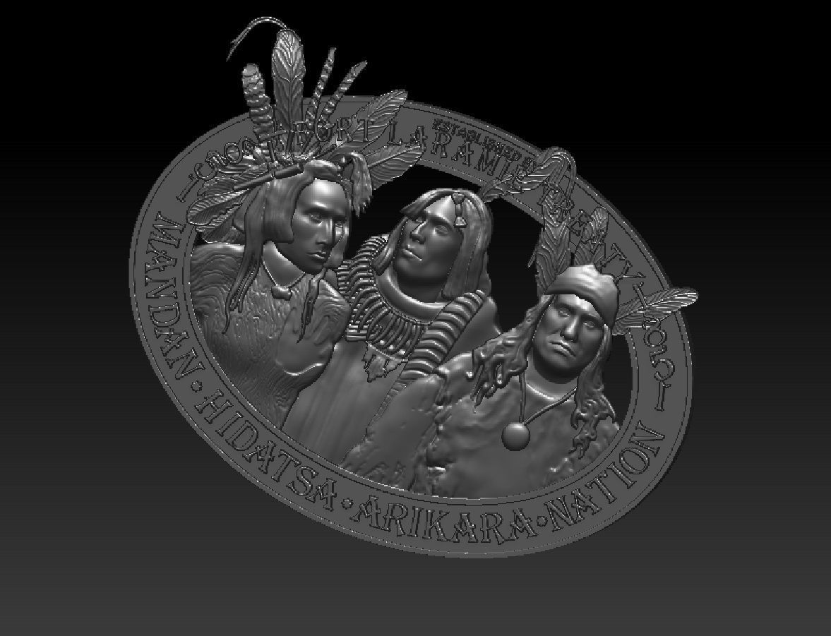 THREE INDIANS 3D model 3D printable | CGTrader