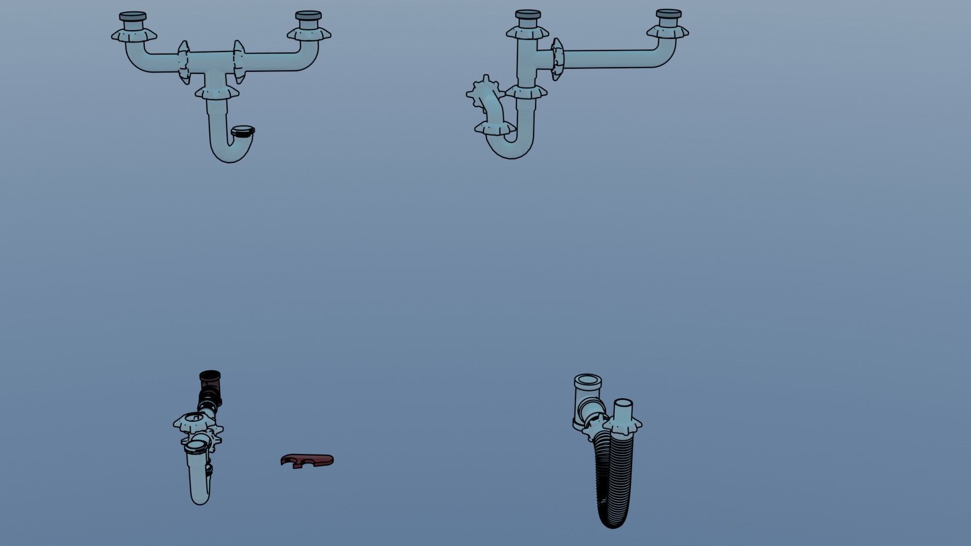 sink drains free 3D model CGTrader