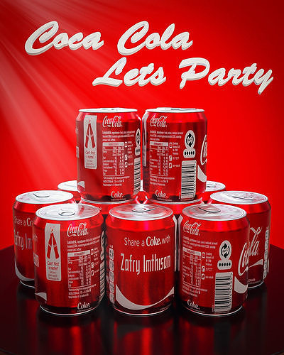 Coca Cola Drink can 3D model