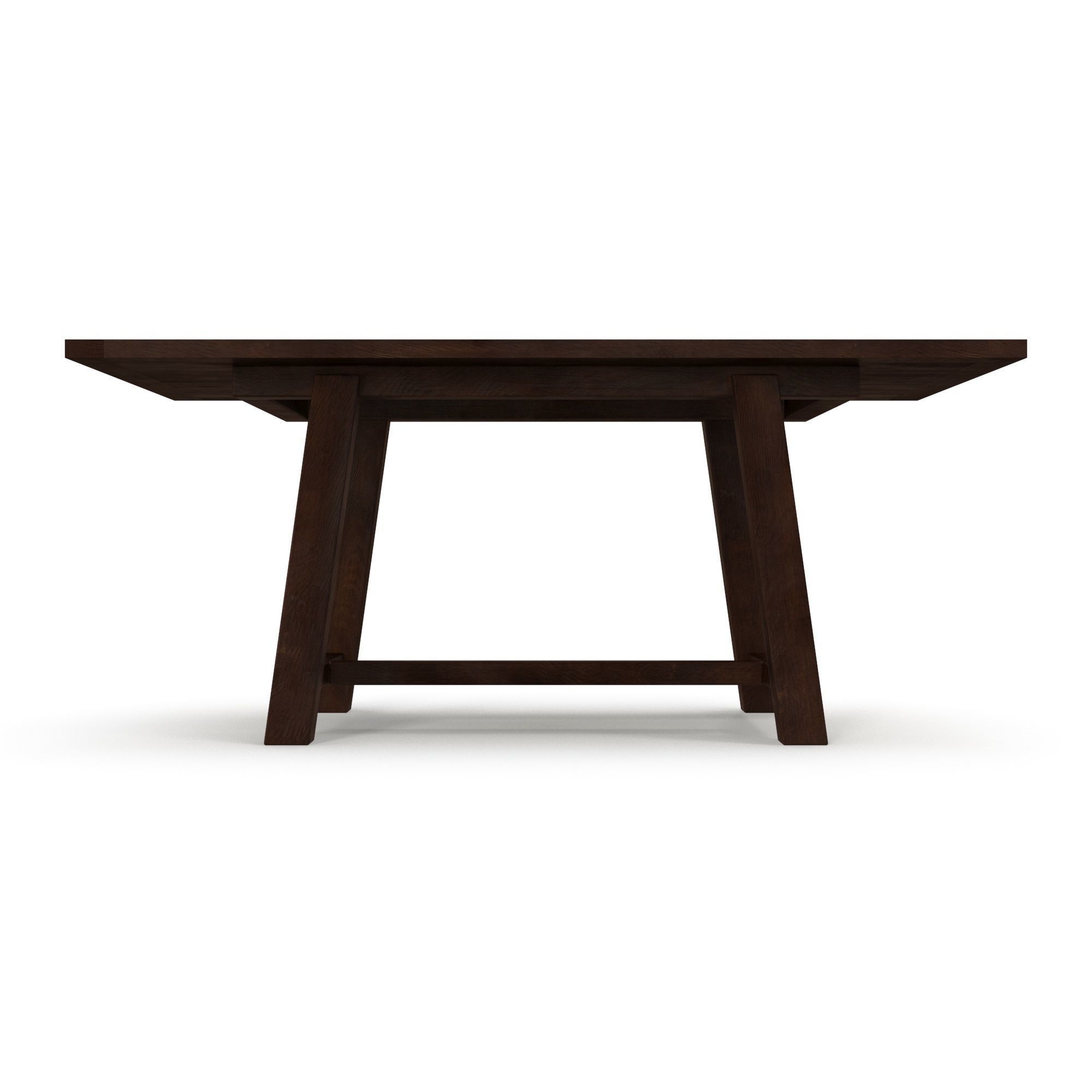 Bartol Fixed Reclaimed Pine Dining Table free 3D model CGTrader