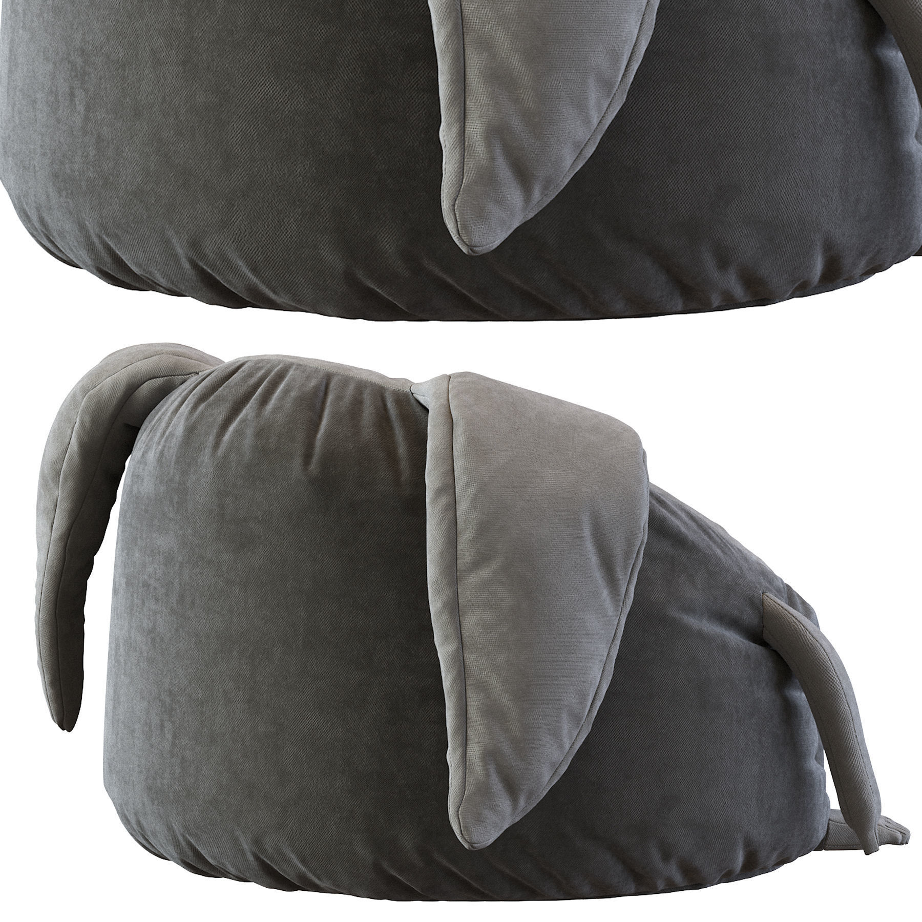 Animal Bean Bag Chairs 3D model CGTrader