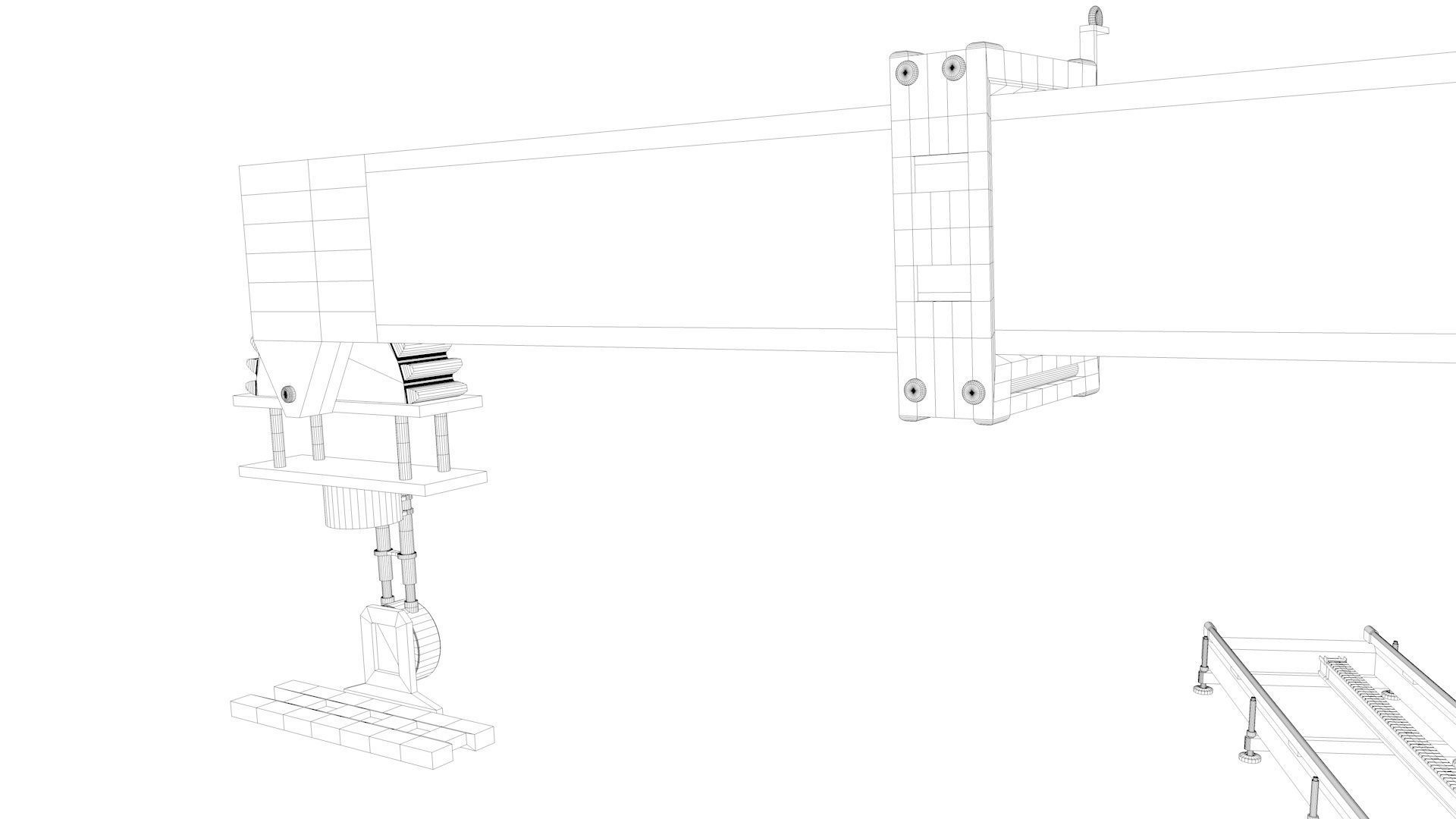 Technodolly Camera Crane 3D model CGTrader