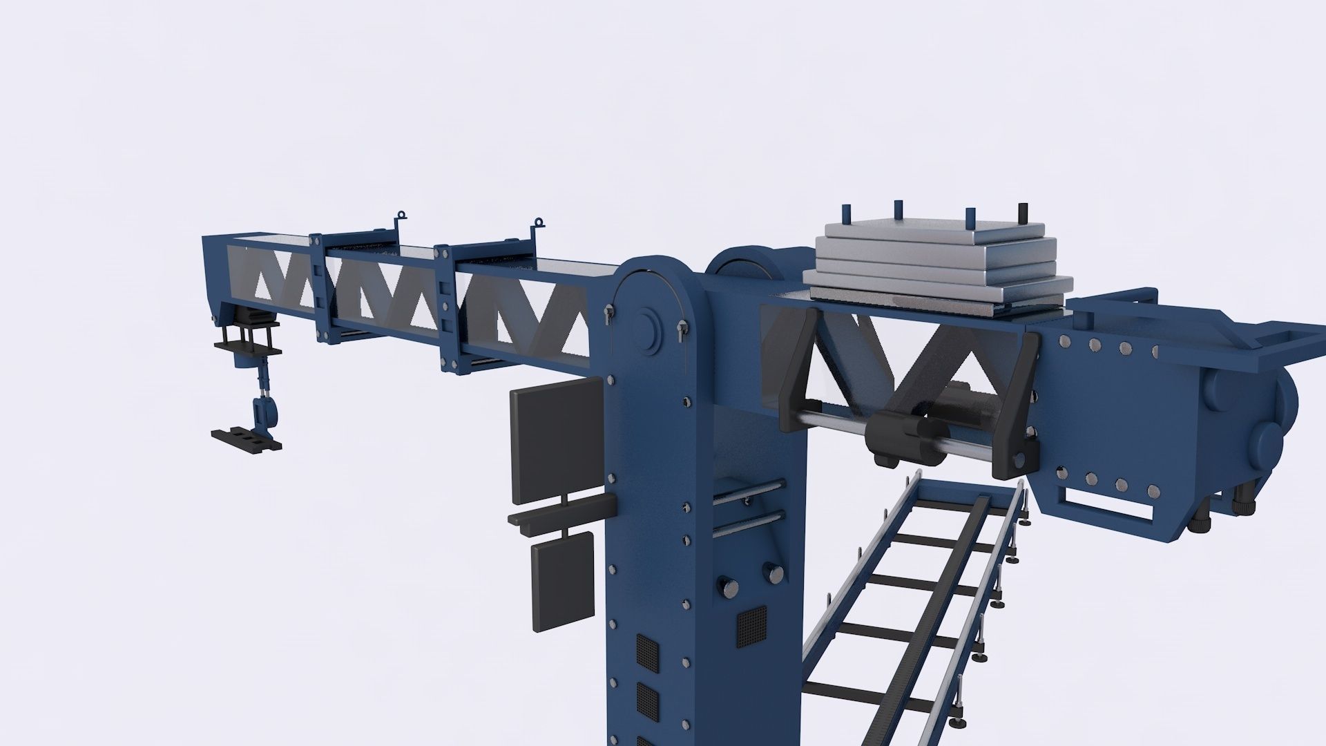 Technodolly Camera Crane 3D model CGTrader