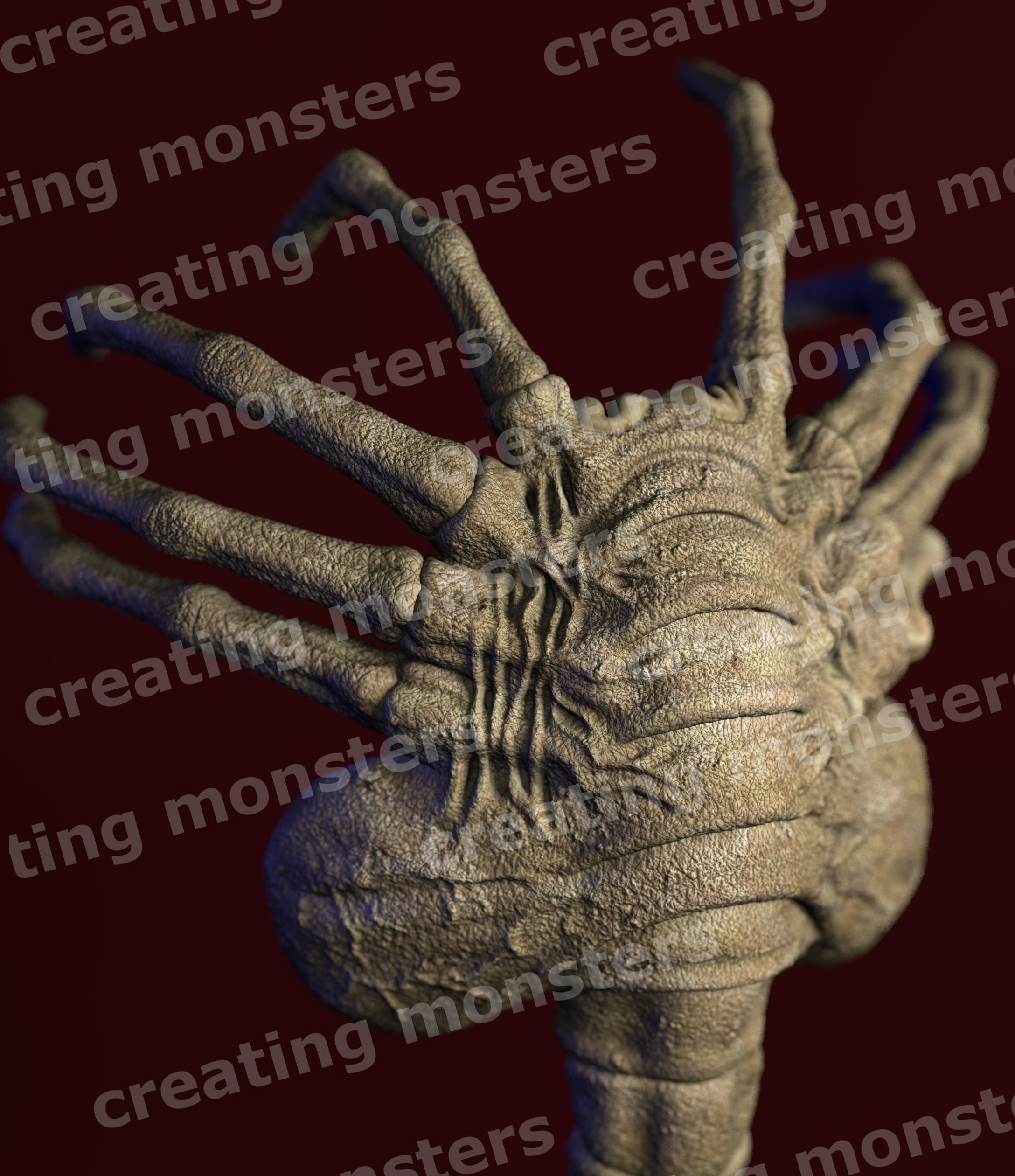 ALIEN FACEHUGGER STL ABRAZACARAS ALIEN 3D model 3D printable CGTrader