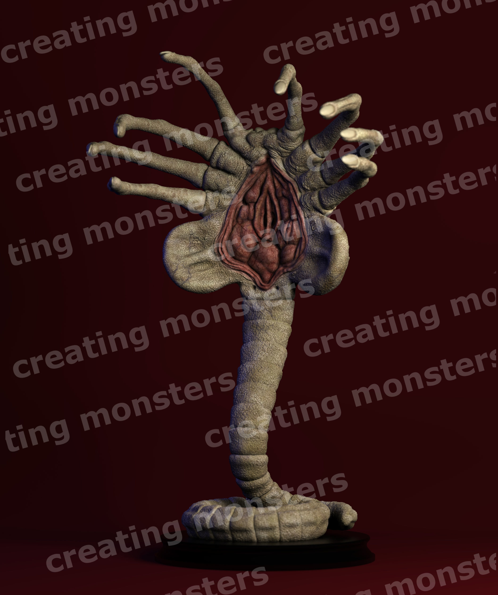 ALIEN FACEHUGGER STL ABRAZACARAS ALIEN 3D model 3D printable CGTrader