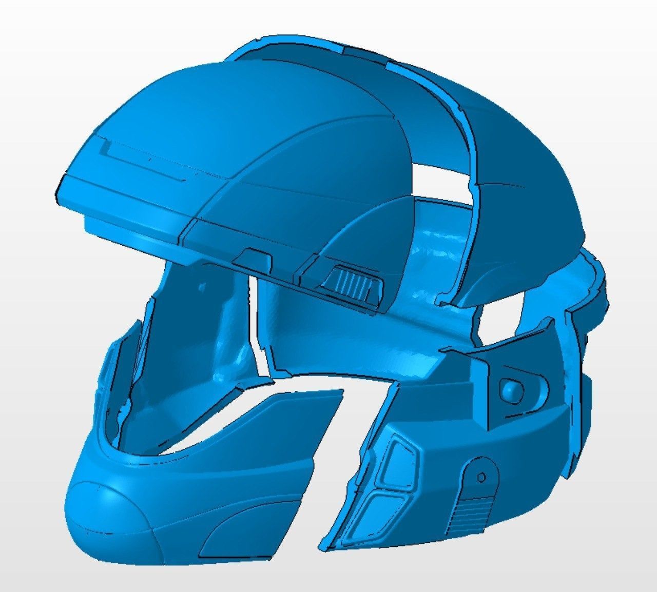 Printable Halo ODST helmet 3D model 3D printable CGTrader