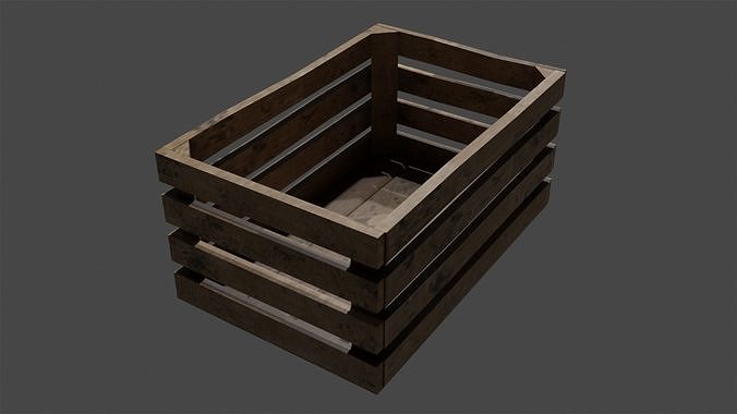 Wooden box game ready free VR / AR / low-poly 3D model | CGTrader