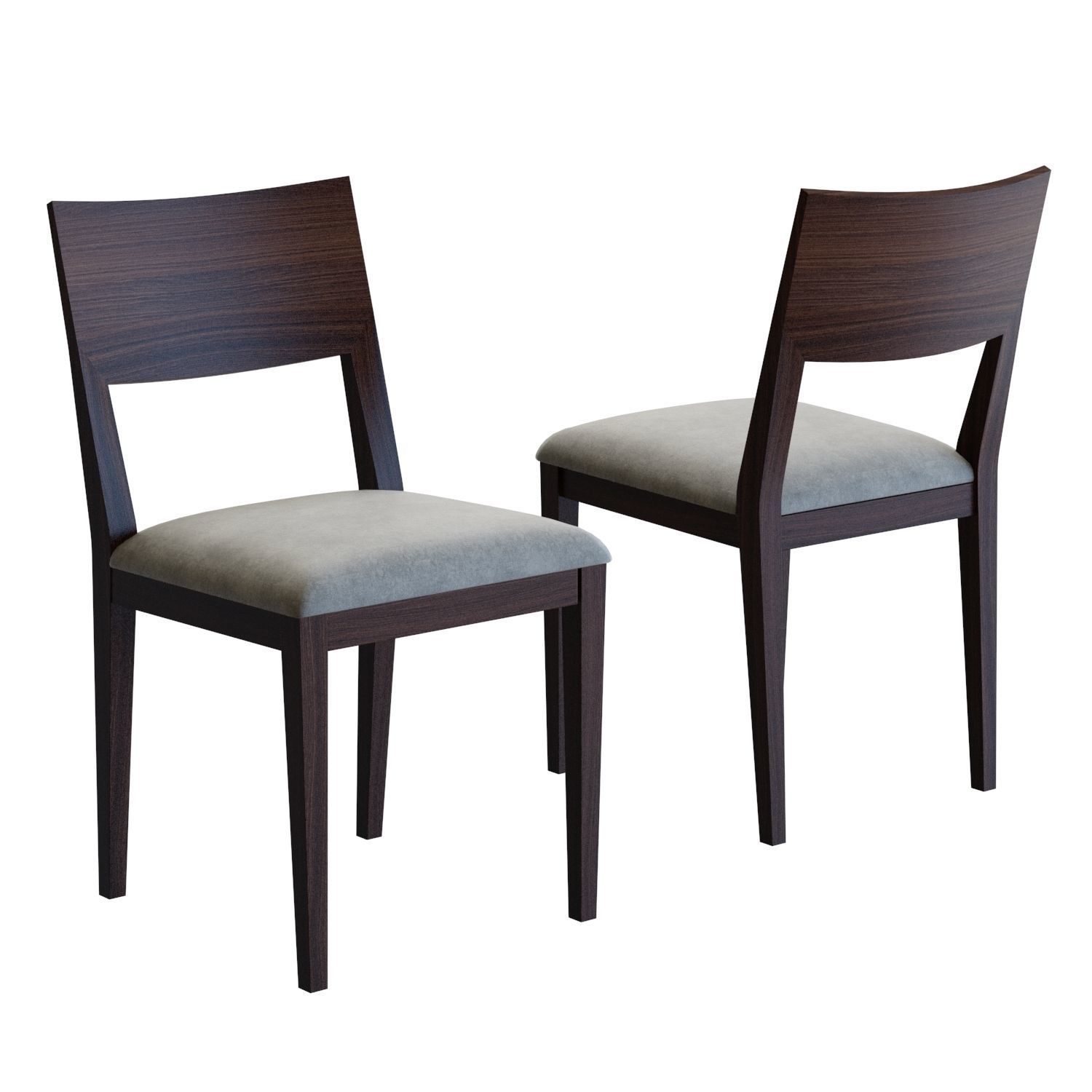 Crate and Barrel Thalia Dining Chair 3D model CGTrader