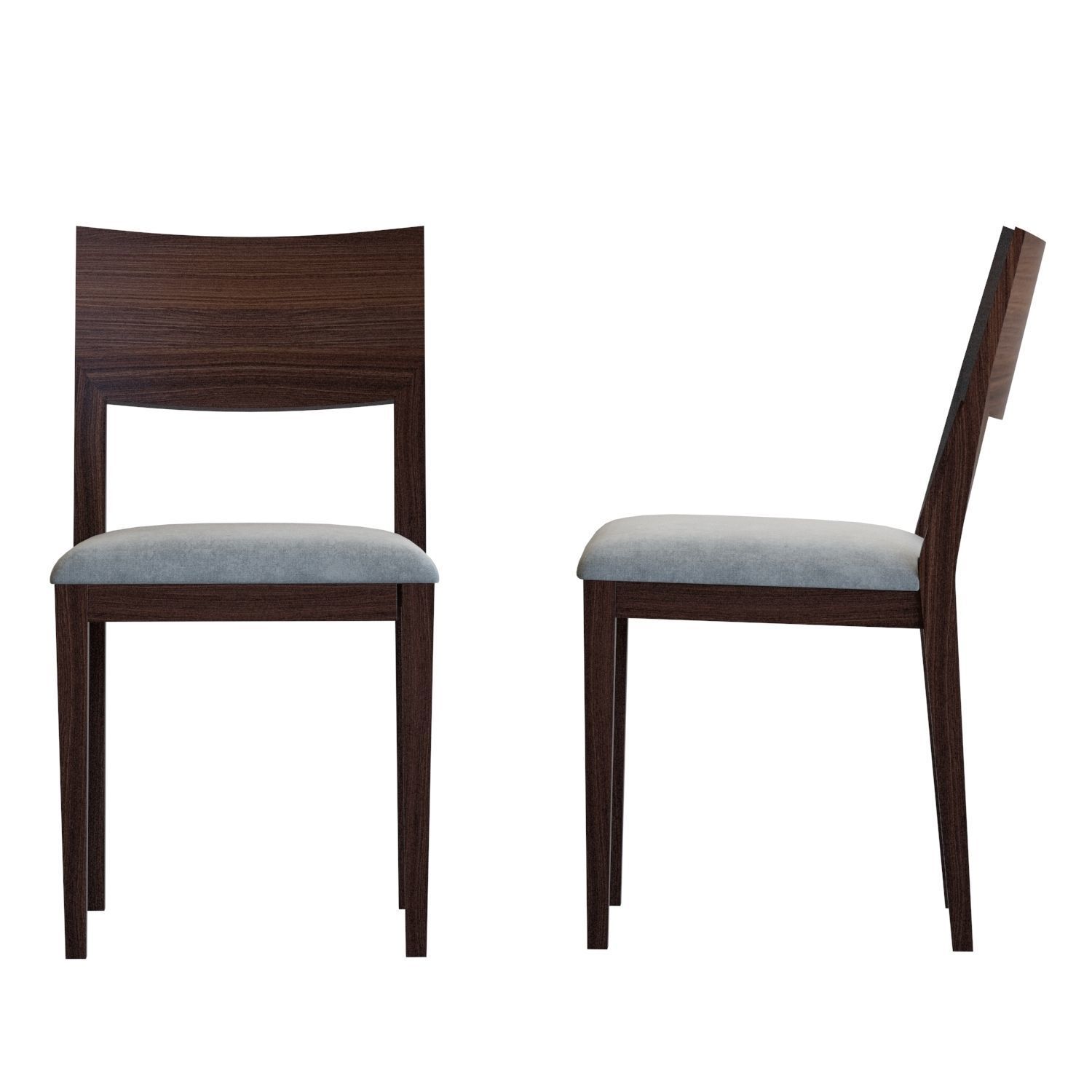 Crate and Barrel Thalia Dining Chair 3D model CGTrader