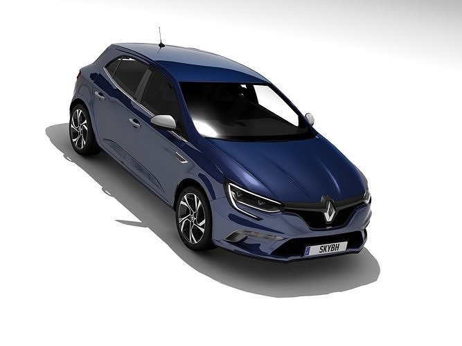 Renault Megane IV GT Low-poly 3D model