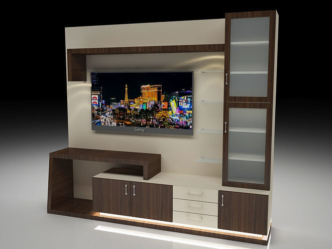 3d Model Tv Units Vr Ar Low Poly Cgtrader