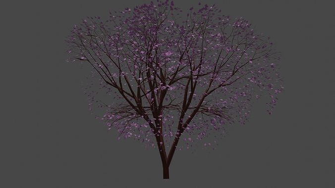 Cherry Tree Low poly Low-poly 3D model
