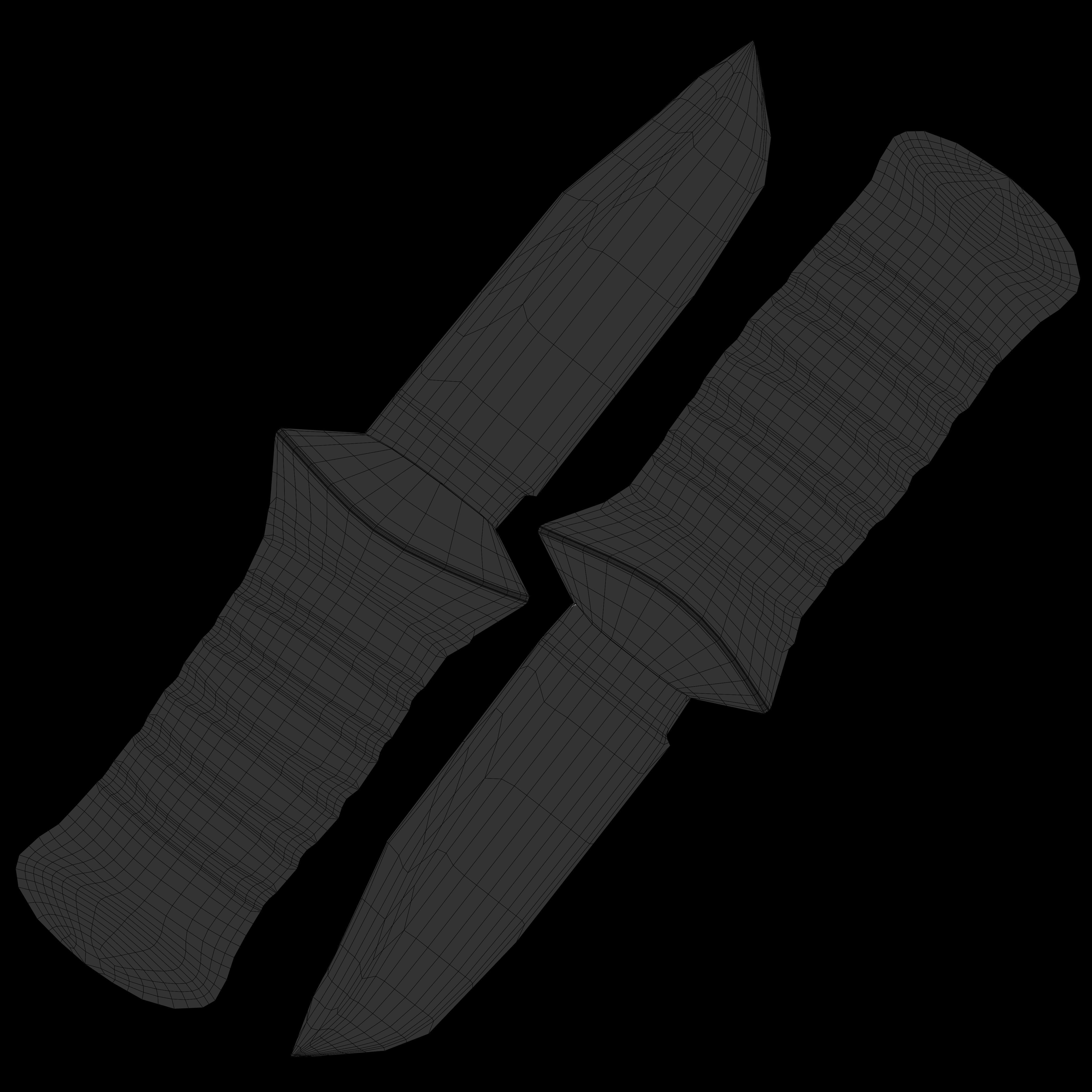 3D model Bayonet pack VR / AR / low-poly | CGTrader