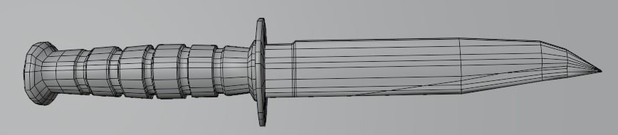 3D model Bayonet pack VR / AR / low-poly | CGTrader