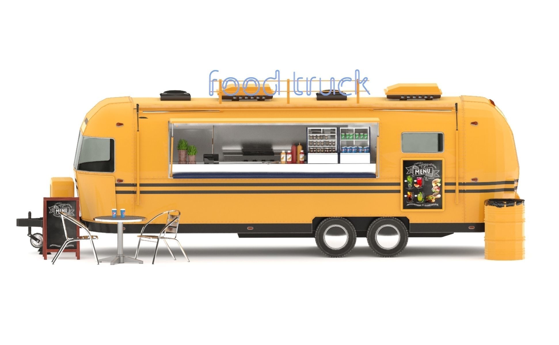Food truck 3D model | CGTrader
