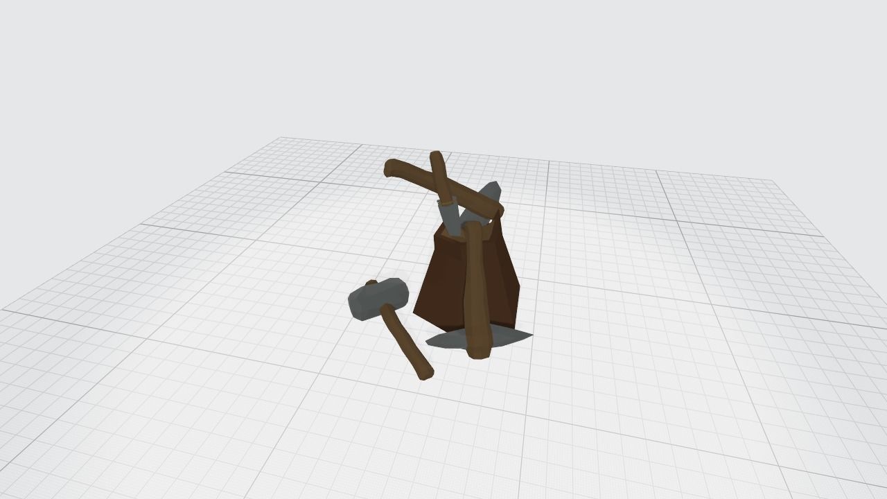 3D model Stone Tools VR / AR / lowpoly CGTrader