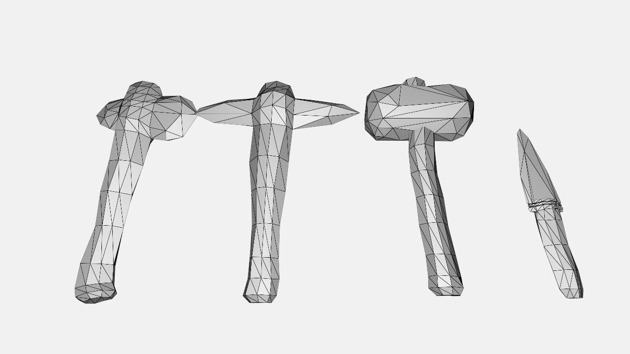 3D model Stone Tools VR / AR / lowpoly CGTrader