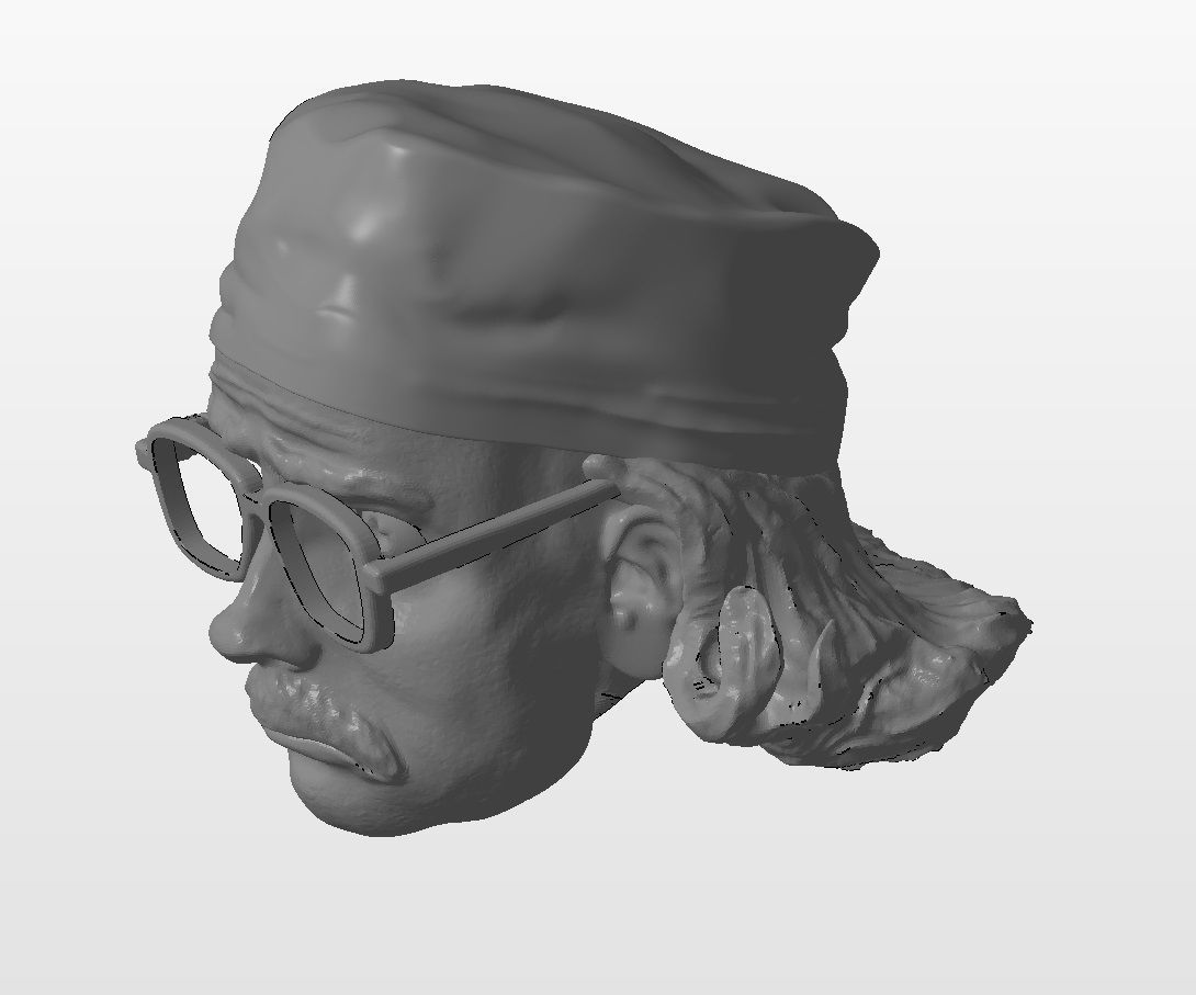 Head for figure 3D model 3D printable CGTrader