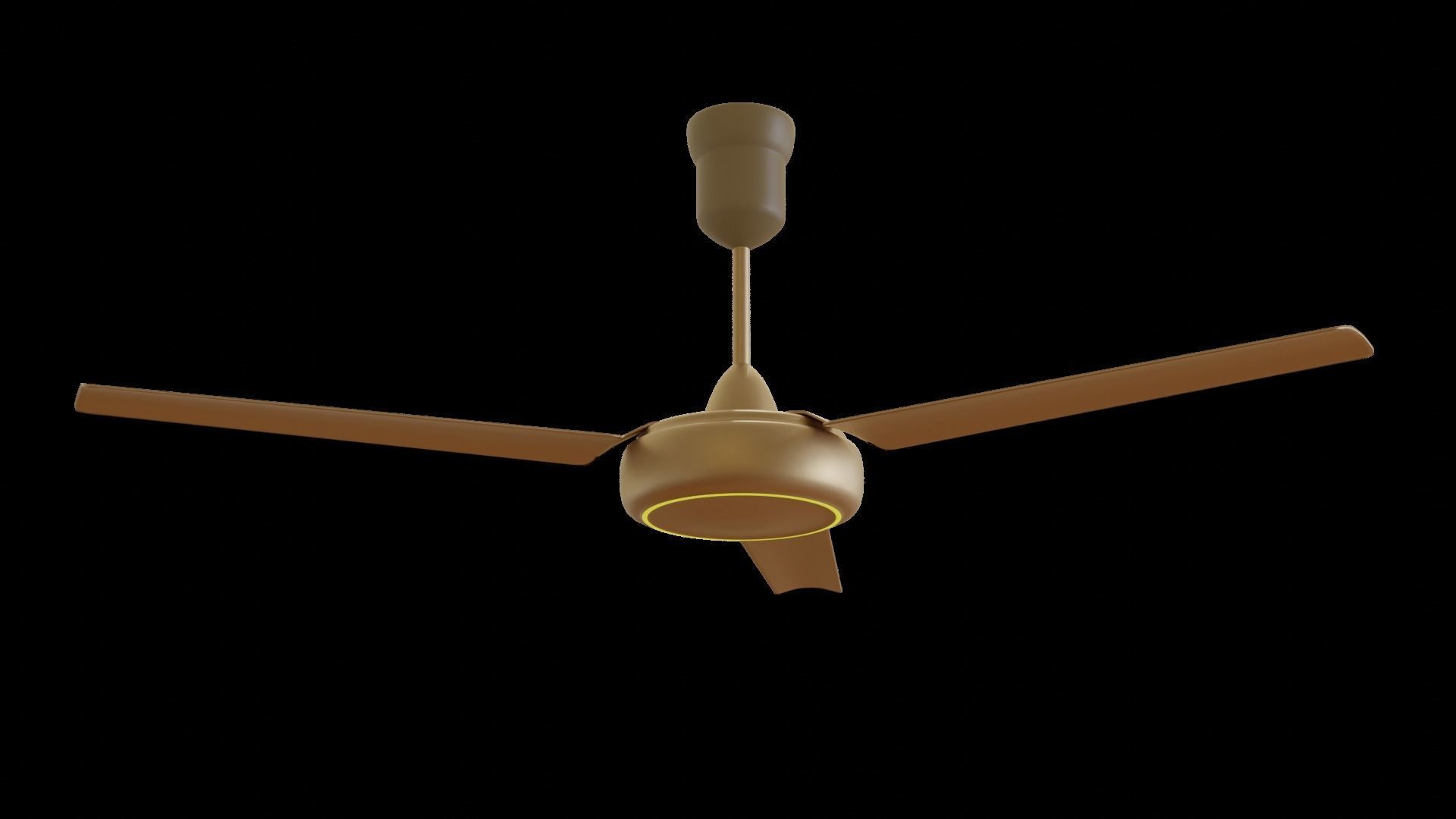Low Poly Semi Realistic Fan Model 3D model | CGTrader