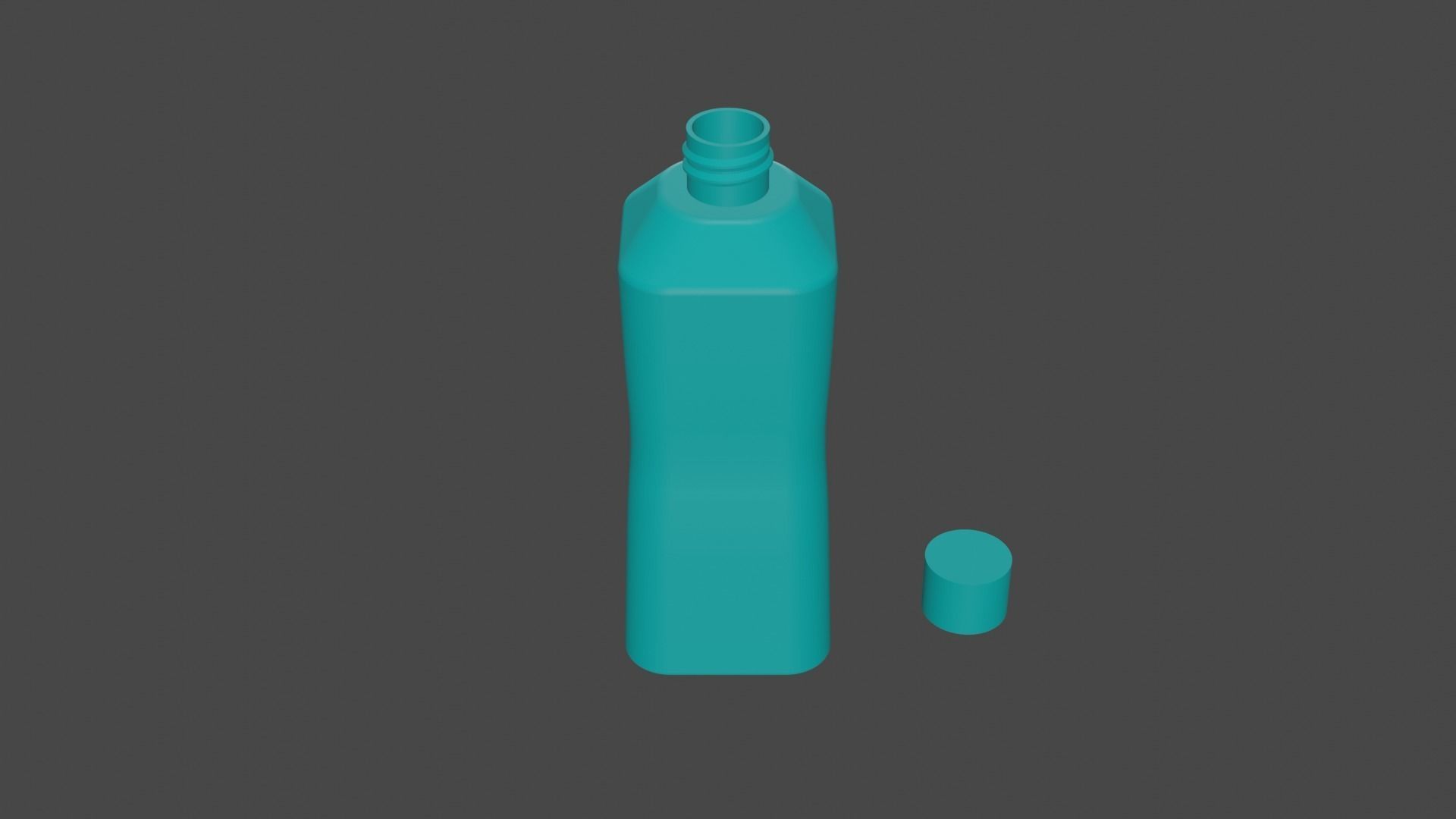 3D-Printable water bottle with lid free 3D model 3D printable | CGTrader