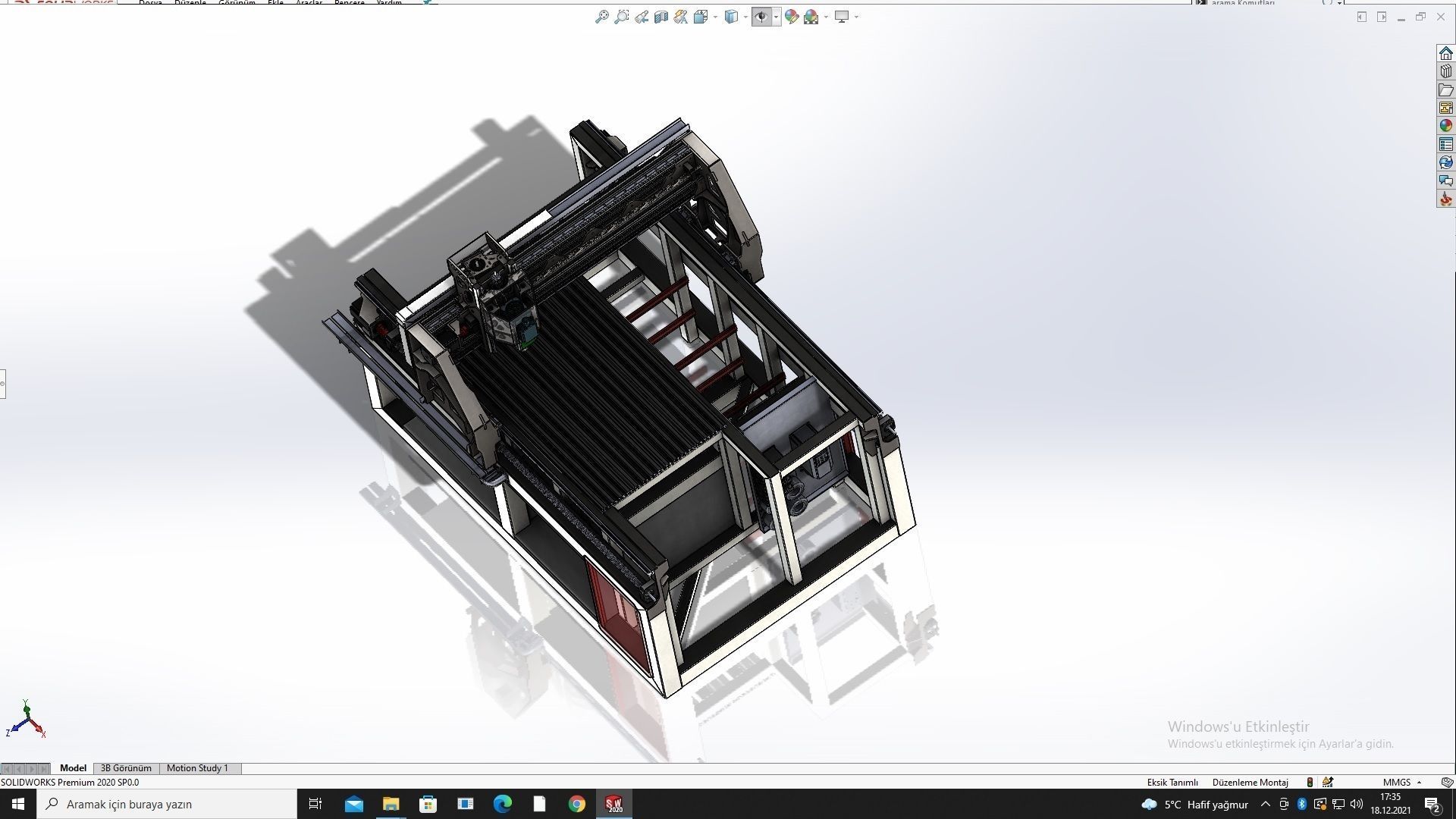 Cnc Router Professional 3D model animated rigged | CGTrader