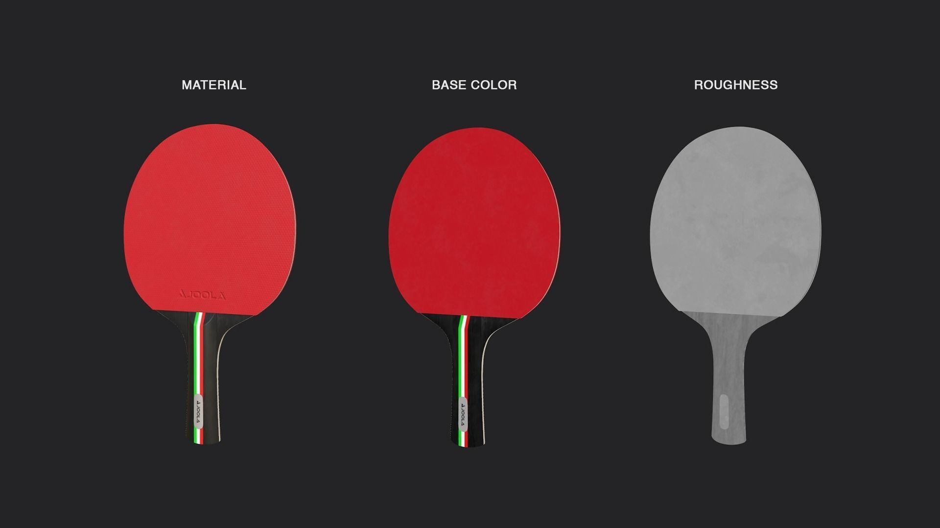 3D model Table Tennis Paddle VR / AR / lowpoly CGTrader