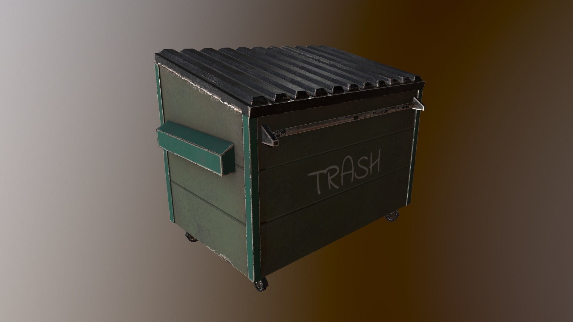3D model Sci-Fi Garbage Dumpster VR / AR / low-poly | CGTrader