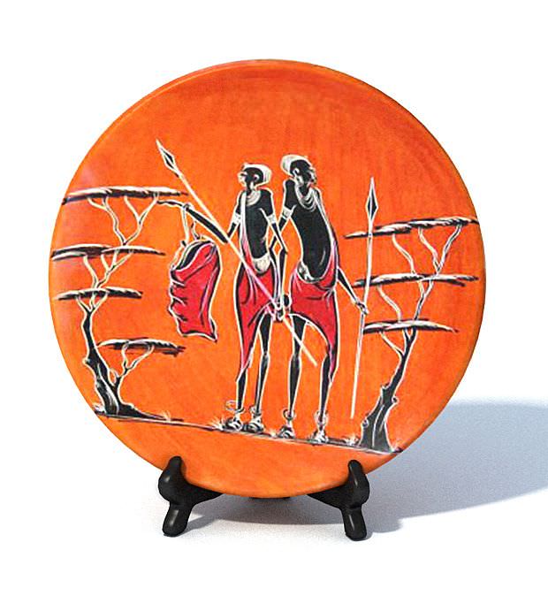 African Decorative Plate 3D model