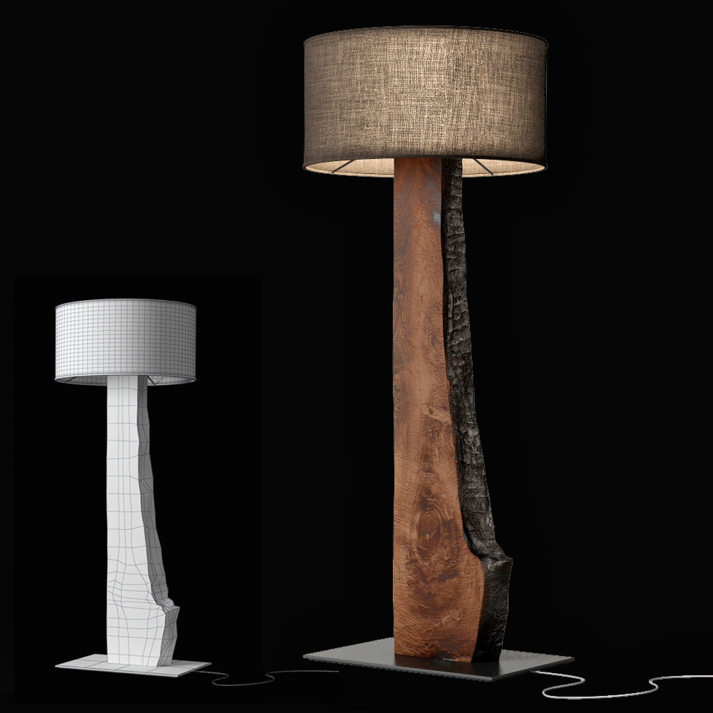 3D model Hudson Black Forest floor lamp VR / AR / lowpoly CGTrader