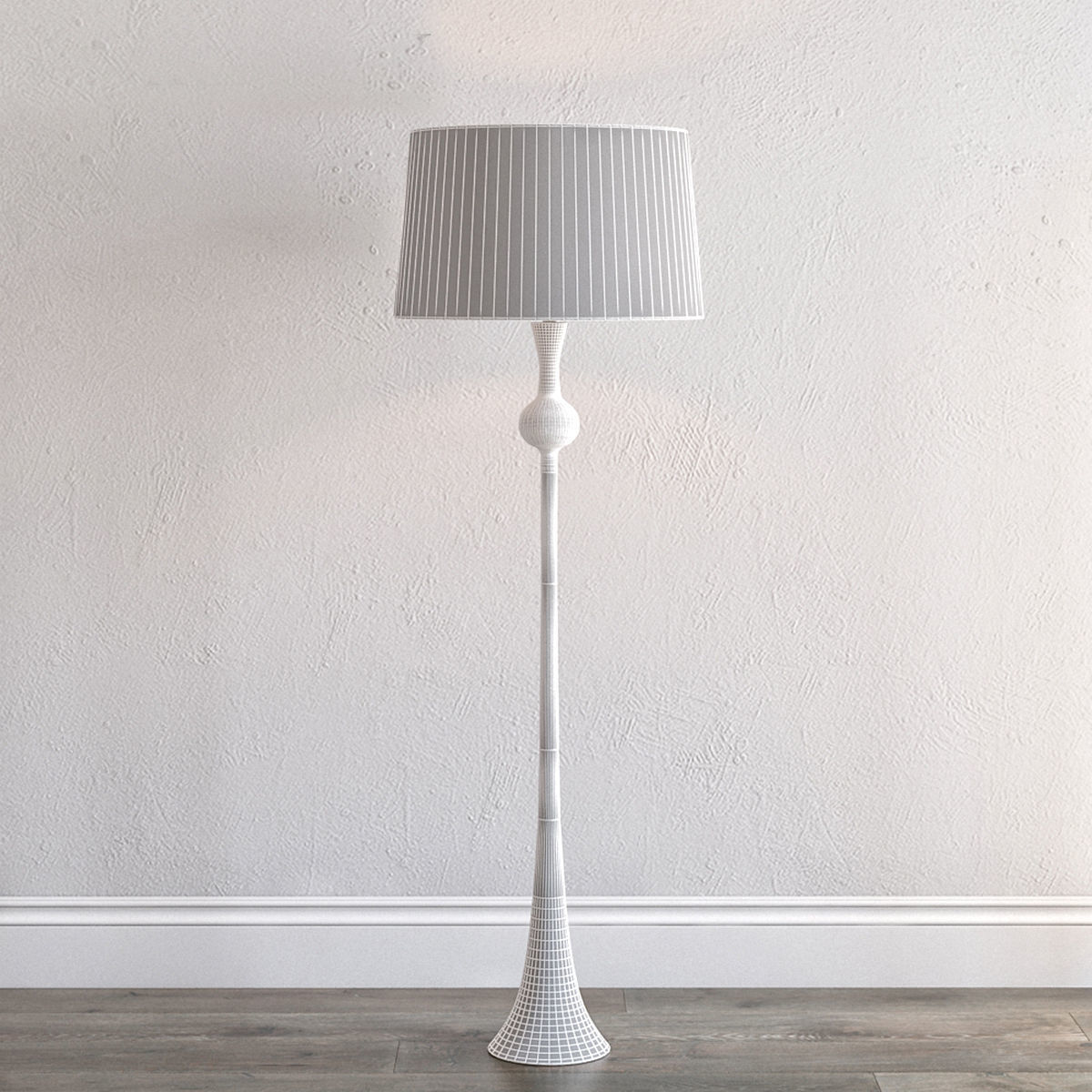 DOVER GOLD and SILVER FLOOR LAMP 3D model | CGTrader