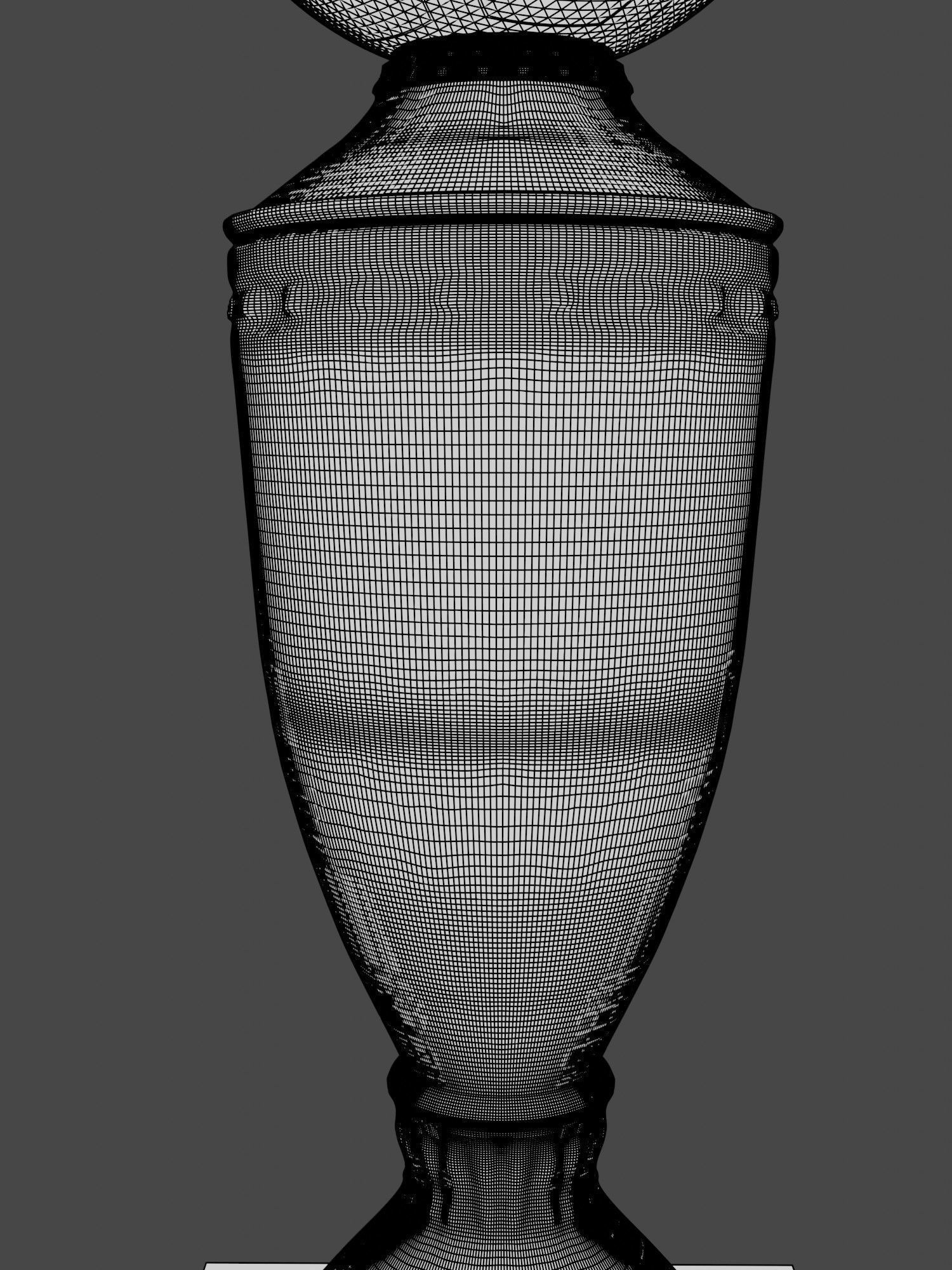 Football cup made of gold 3D model CGTrader