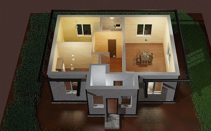 House for people 3D model