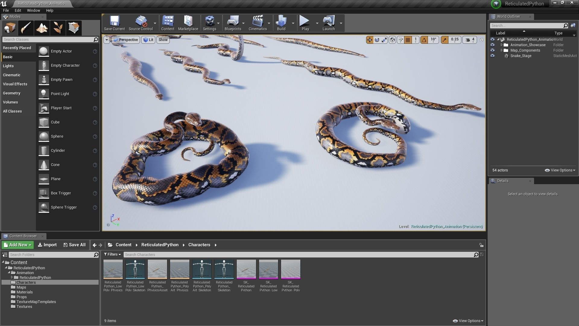 3D model Reticulated Python - Animated VR / AR / low-poly | CGTrader