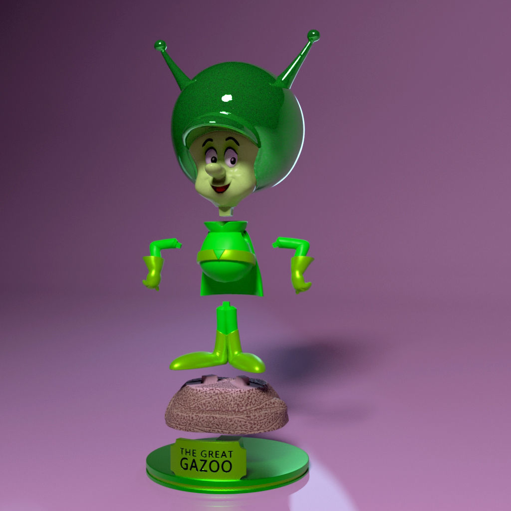 The Great Gazoo The Flintstones Show 3D model 3D printable CGTrader