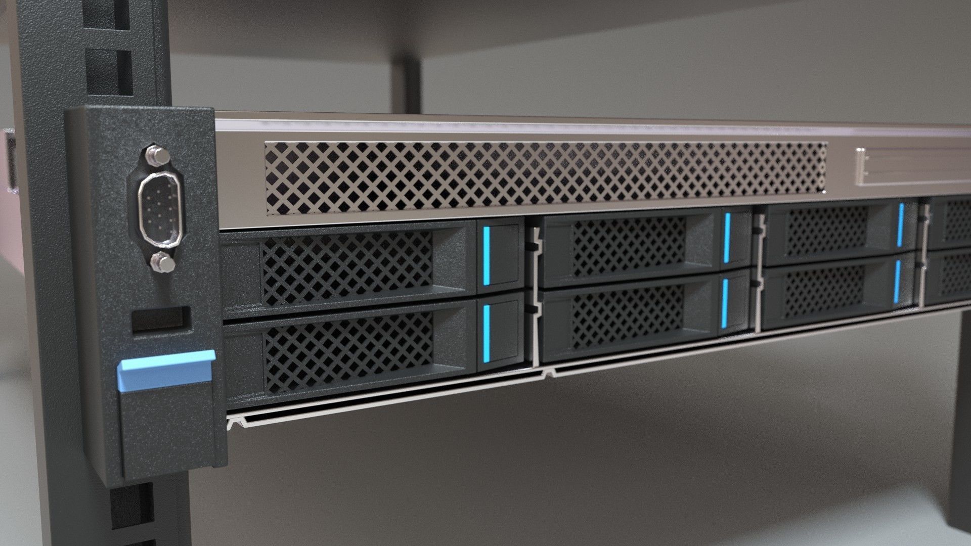 Host machine chassis memory model 3D model | CGTrader