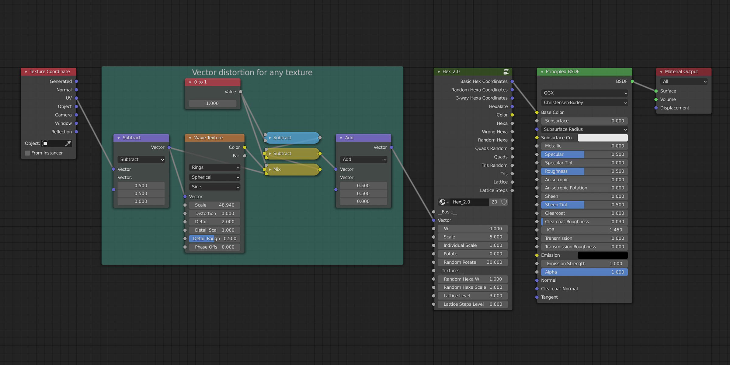 16in1 Procedural Hexagon Patterns for Blender Texture CGTrader