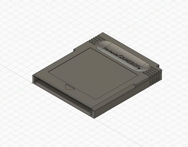 Gameboy Cartridge 3D model 3D printable | CGTrader
