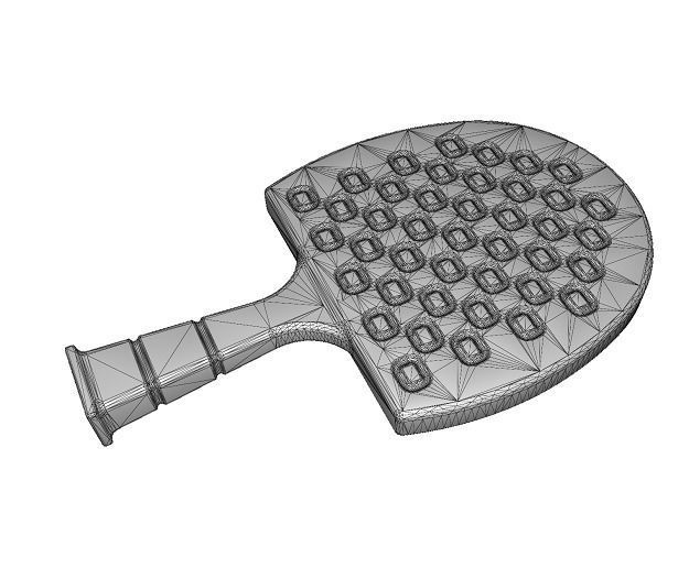 3D model Classic Table Tennis Racquet VR / AR / lowpoly CGTrader