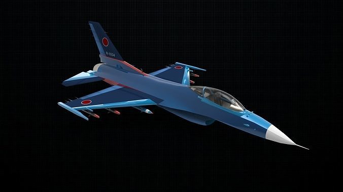 Mitsubishi F-2 3D model | CGTrader