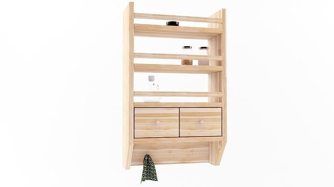 kitchen shelf 3D model | CGTrader