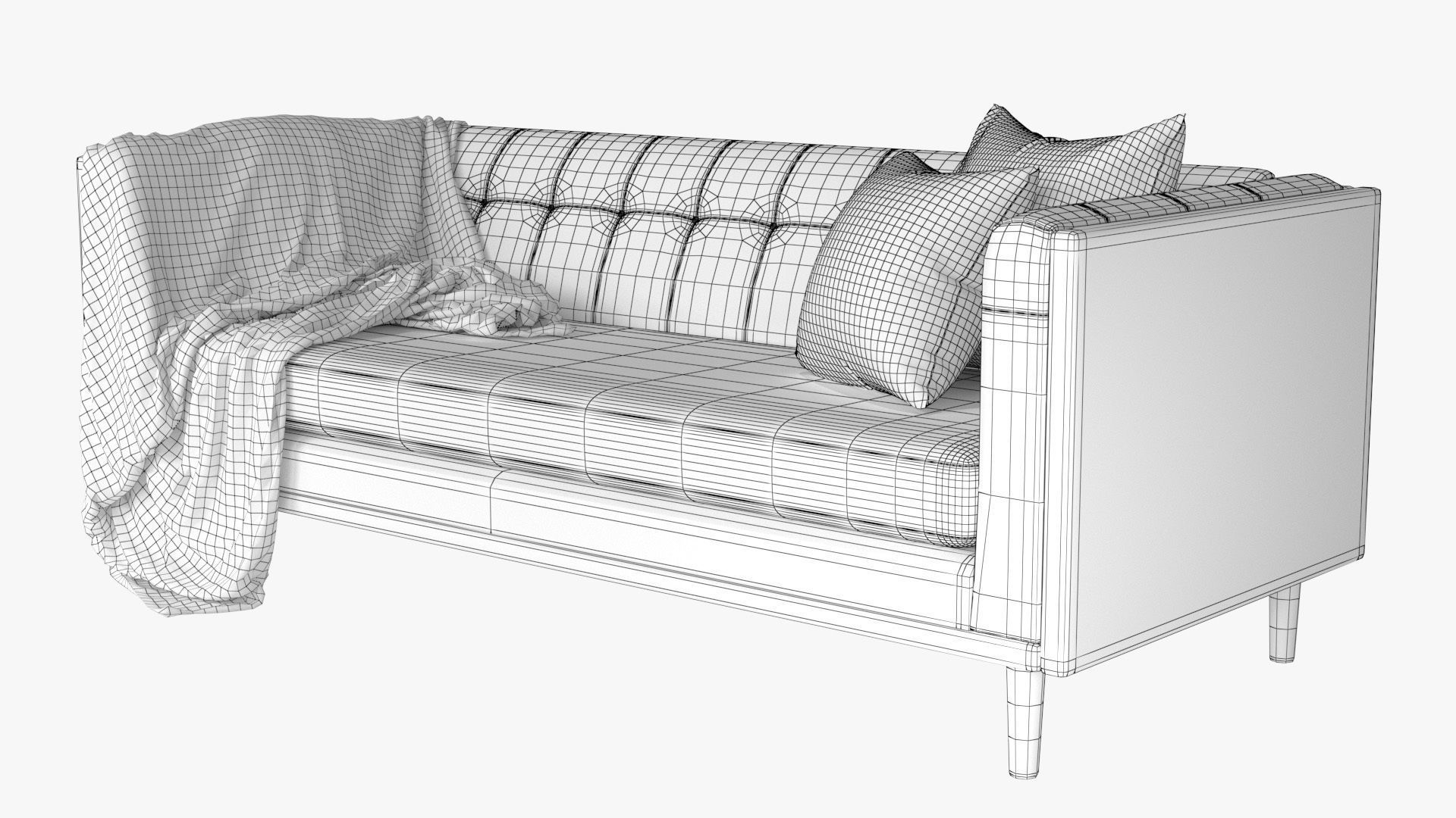 3D model Bradford Sofa VR / AR / lowpoly CGTrader