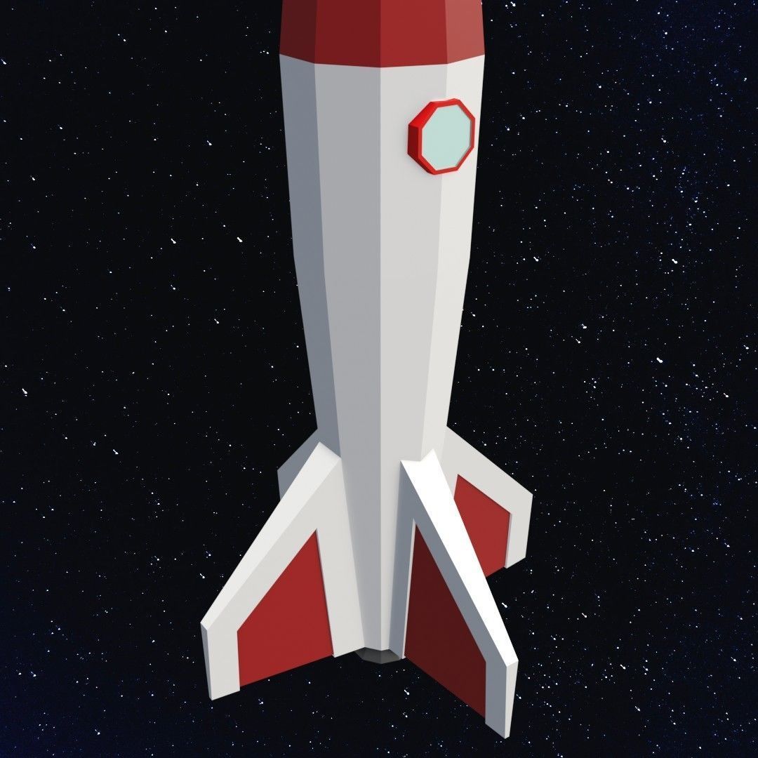 Space rocket free VR / AR / low-poly 3D model | CGTrader
