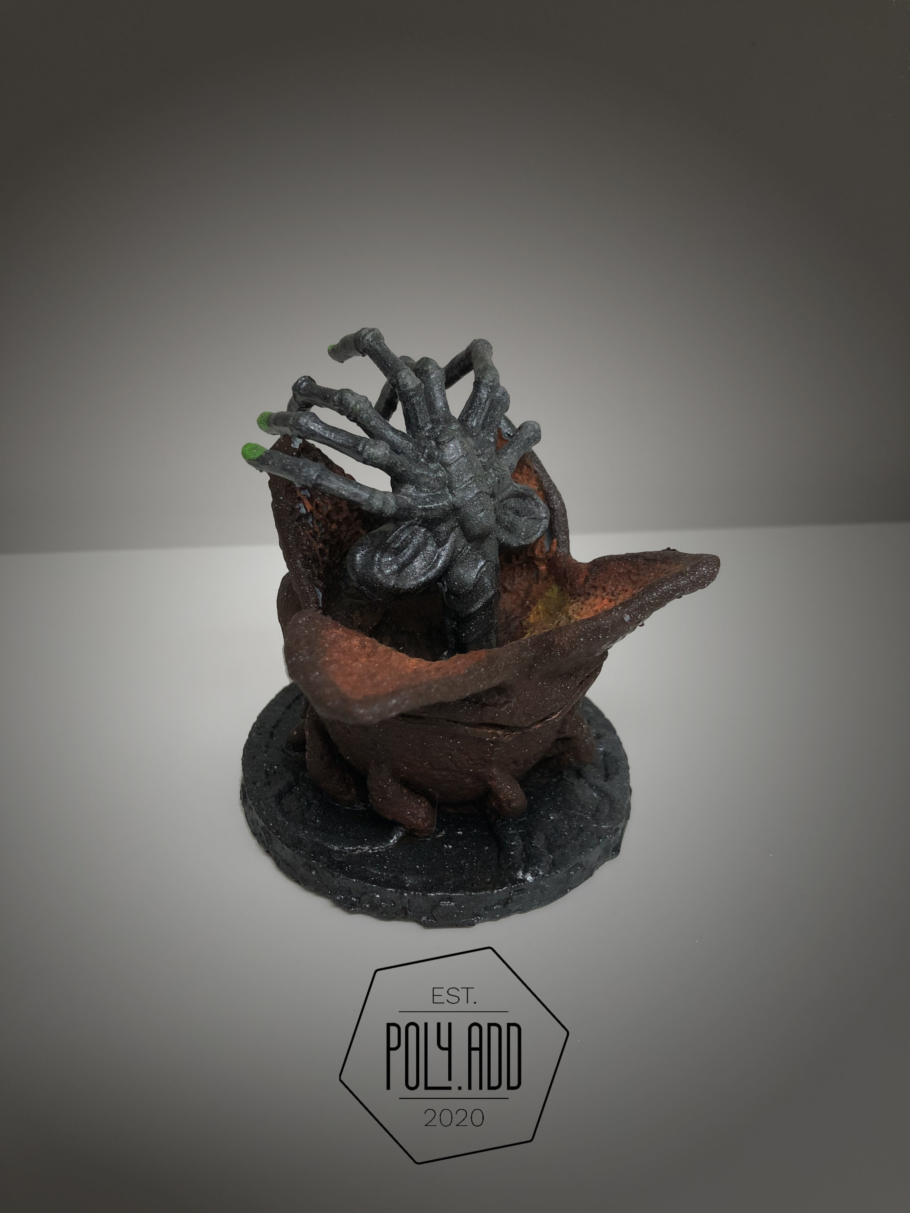 Alien Facehugger in Egg 3D model 3D printable CGTrader