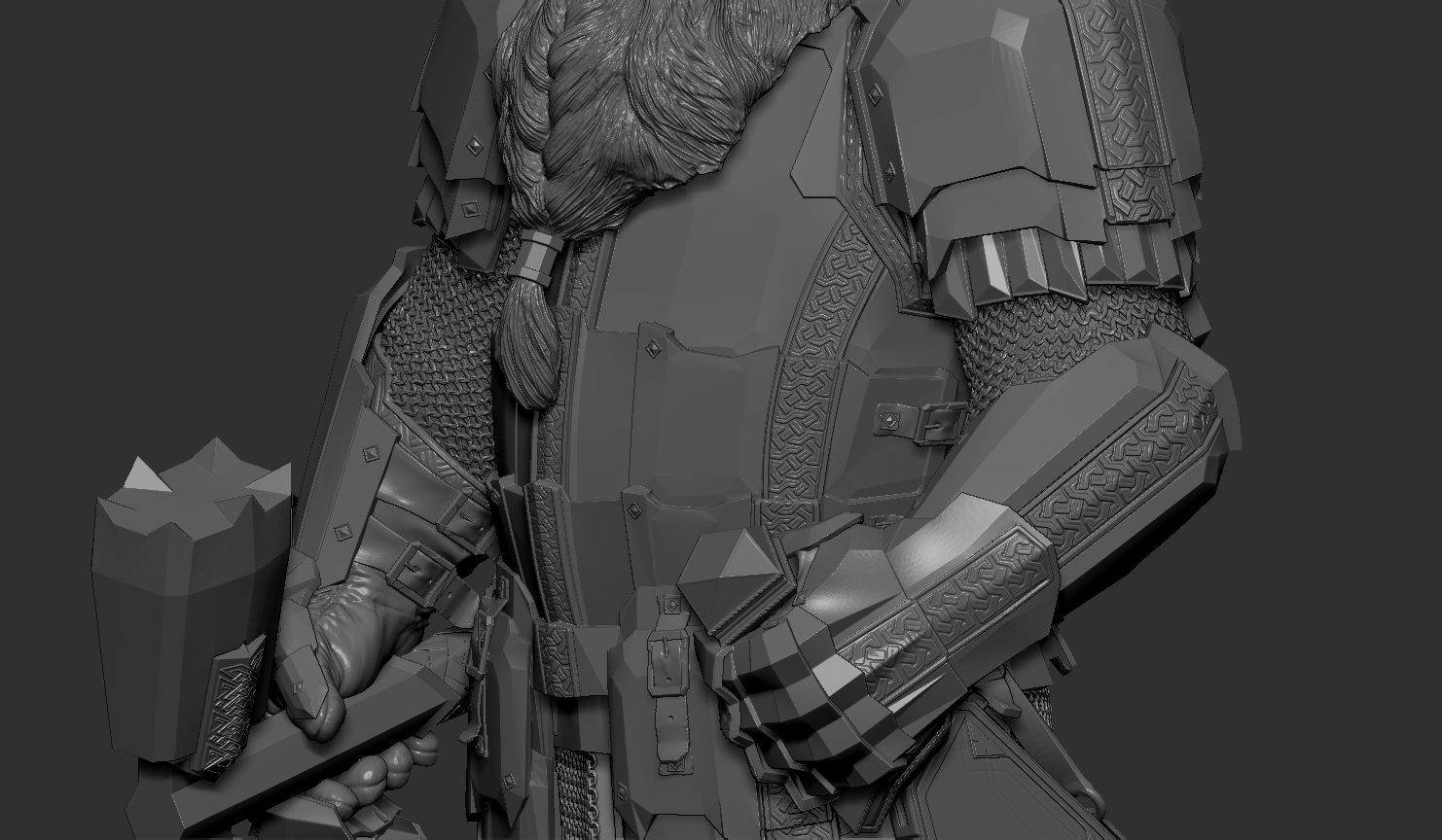 Iron Hill Dwarf Collectable Presupported 3D model 3D printable CGTrader