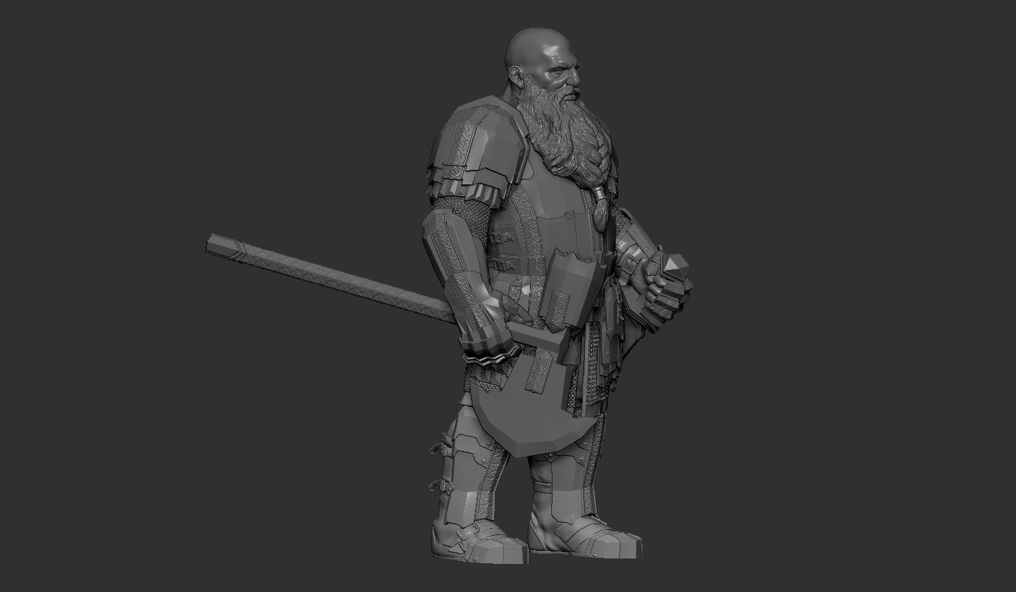 Iron Hill Dwarf Collectable Presupported 3D model 3D printable CGTrader