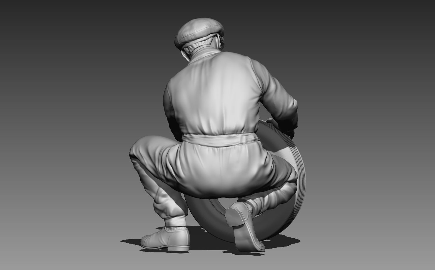 CAR MECHANIC VINTAGE 3D model 3D printable | CGTrader
