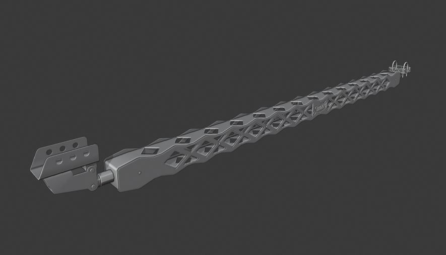 STEEL LADDER BAR 3D model CGTrader